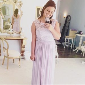 David’s Bridal Bridesmaid Dress in Iris!